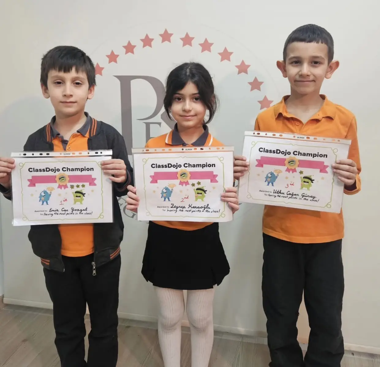 Class Dojo şampiyonlarımız belli oldu 2